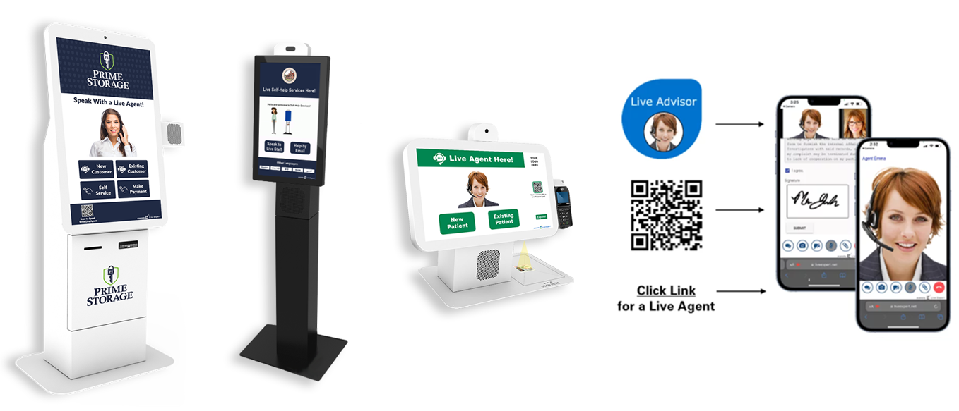 Video Chat Kiosks, Virtual Customer Service System