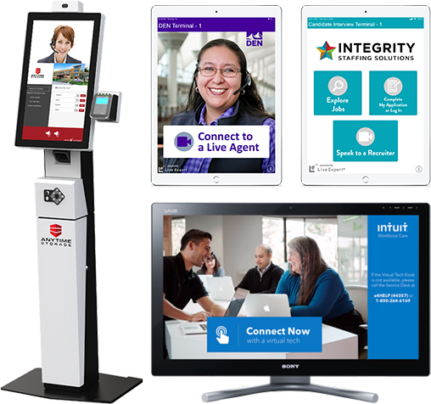 Kiosk Video Chat composite graphic A